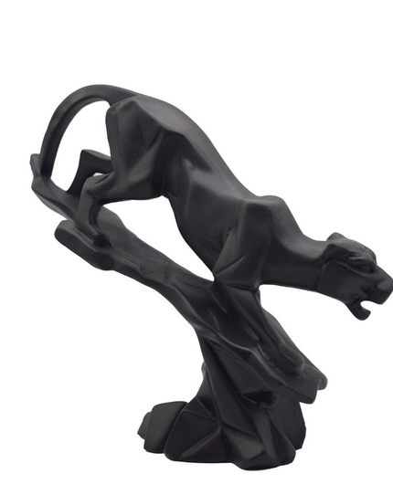 Black Panther Cheetah Statue Showpiece -Puja N Pujari