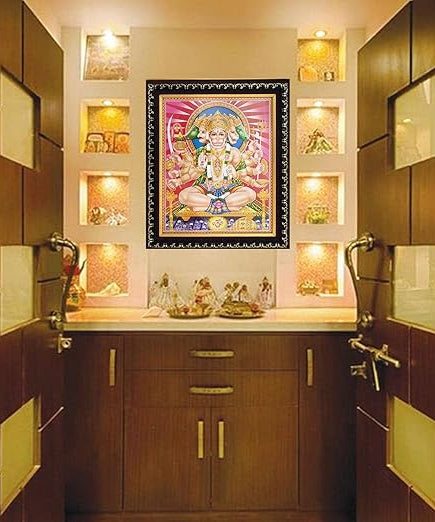 Wall Decor Panchmukhi Hanuman Photo Frame