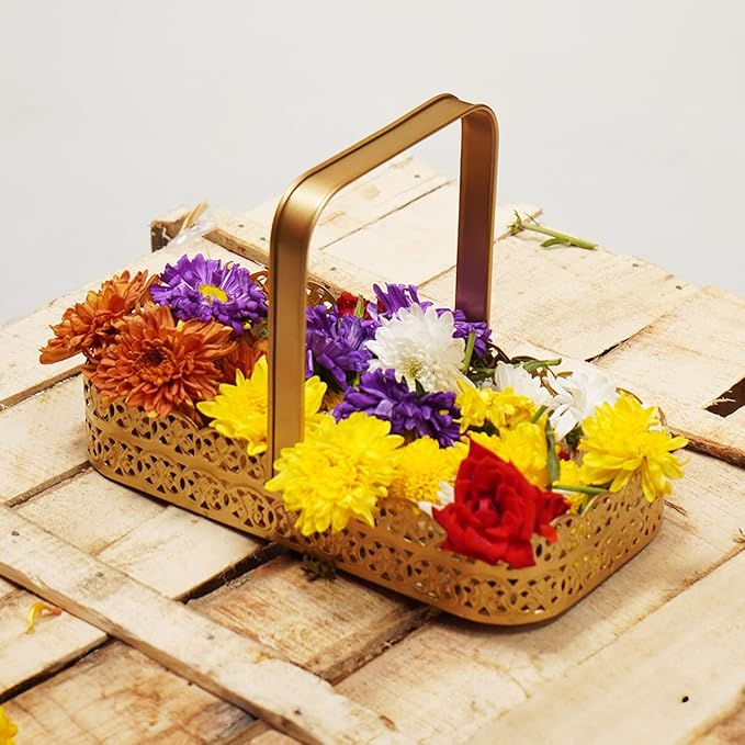Pooja Flowers Basket - Rectangle