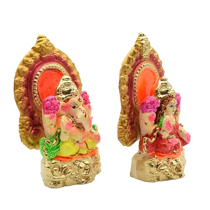 Lakshmi Ganesh Clay Murti for Diwali Puja