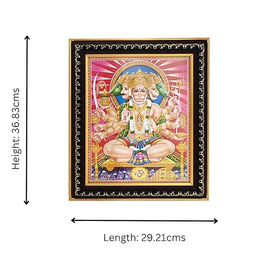 Wall Decor Panchmukhi Hanuman Photo Frame
