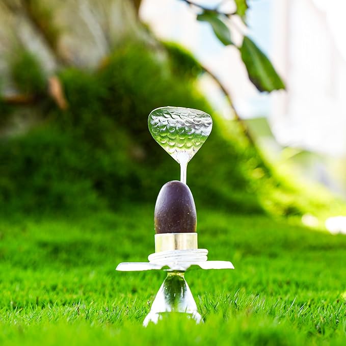 Rudraksha Narmadeshwar Shivling Jalhari Silver( 9- Inch)