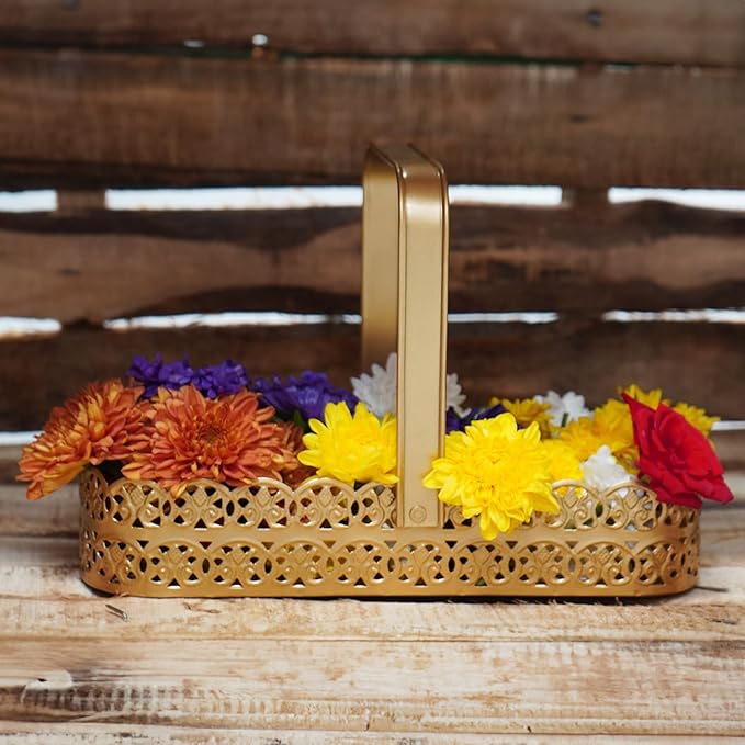 Pooja Flowers Basket - Rectangle