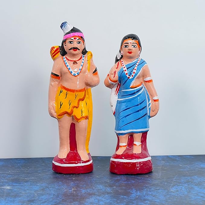 Kuravan-Kurathis Golu dolls For Navrathri Handmade Clay
