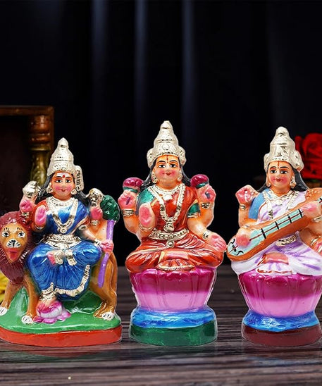 Saraswati Lakshmi Durga Golu Dolls Set