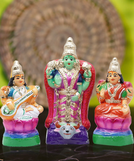 Saraswati Lakshmi Parvati Small Golu Dolls Set