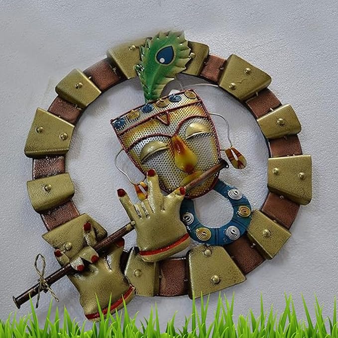 Krishna Playing Flute Wall Hanging Decor