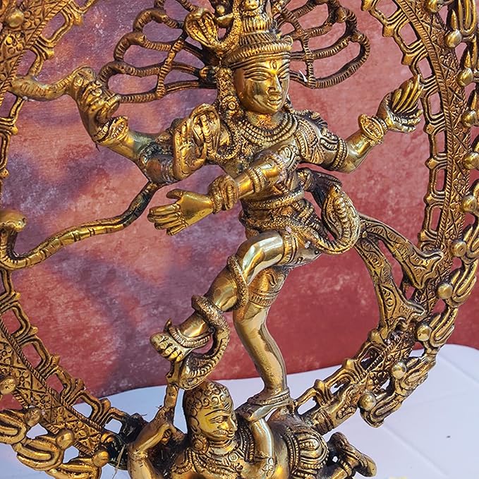 Brass Nataraja Dancing Shiva Statue -The Divine Dance of Shiva