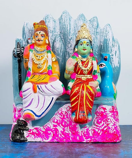 Shiva Parivar Set- Kailaya Malai Golu Dolls for Navrathri