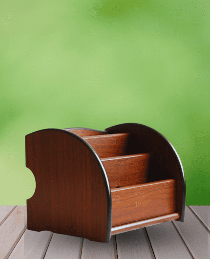 Wooden Pen Stand for Office Table Wooden Desktop Storage Holder Stand for Pen/Pencil.