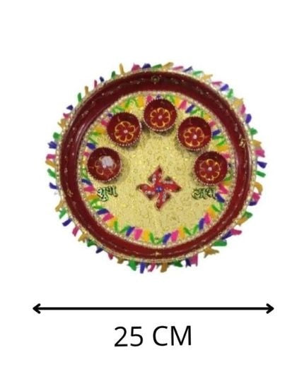 Shubh Labh Design Aarti Pooja Thali Set