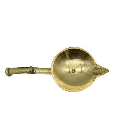 Aarti Diya with Handle for Pooja
