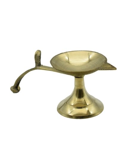 Aarti Diya with Handle for Pooja