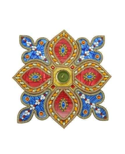 Flower Design Acrylic Rangoli Set for Floor