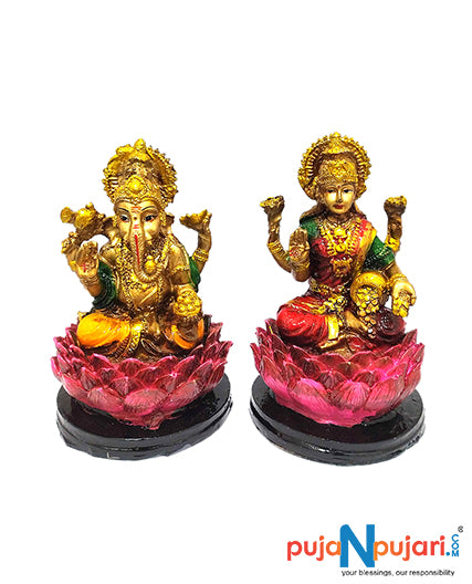 Antique Design Lakshmi Ganesha Showpiece Idol