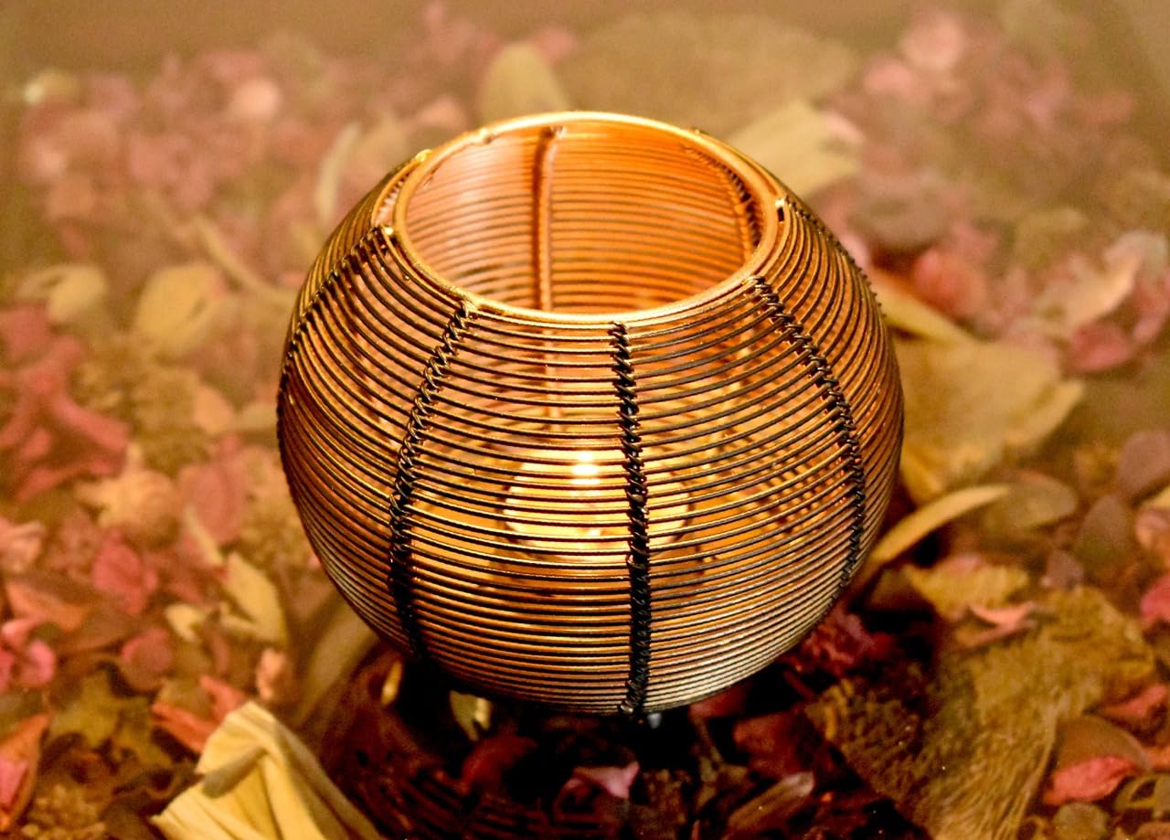 Aroma Oil Burner/Diffuser/Incense Burner/Candle Holder – 5×4 inches Black Gold