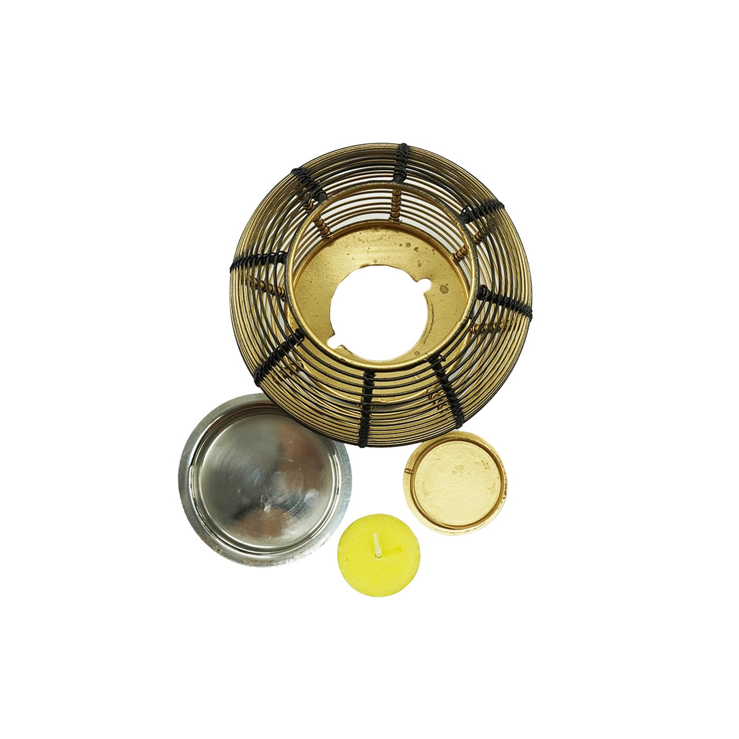 Aroma Oil Burner/Diffuser/Incense Burner/Candle Holder – 5×4 inches Black Gold