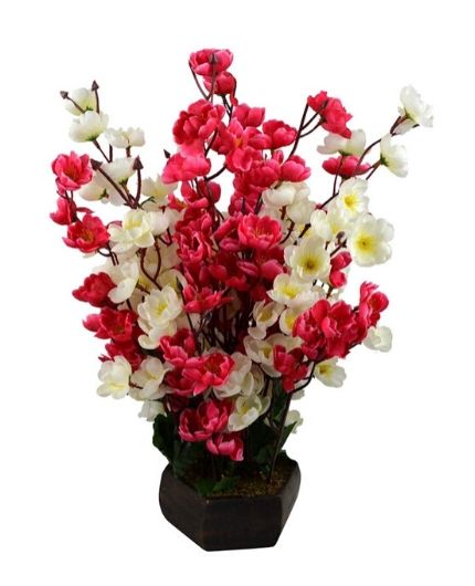 Blossom Artificial Flowers with Pot