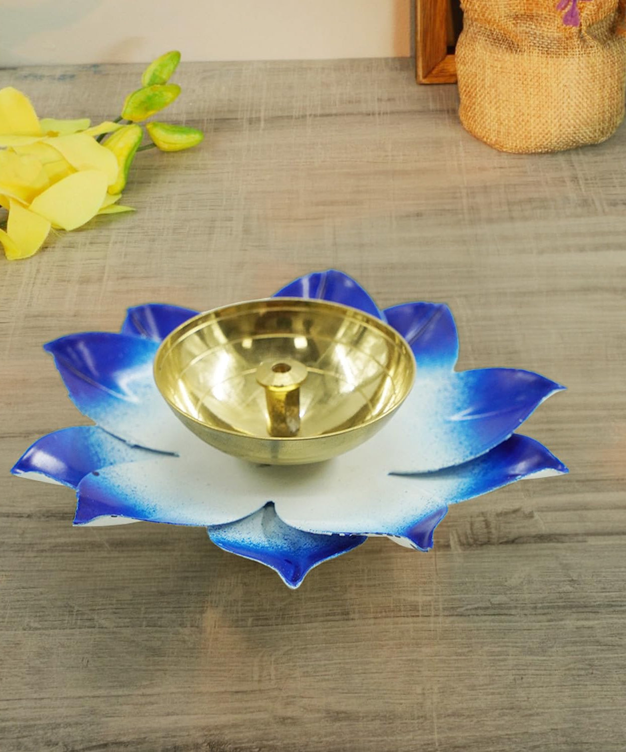 Brass Lotus Kamal Patti Diya
