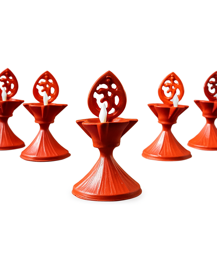 Water Sensor LED Diya (Pack of 6) | 8x8x14 cm