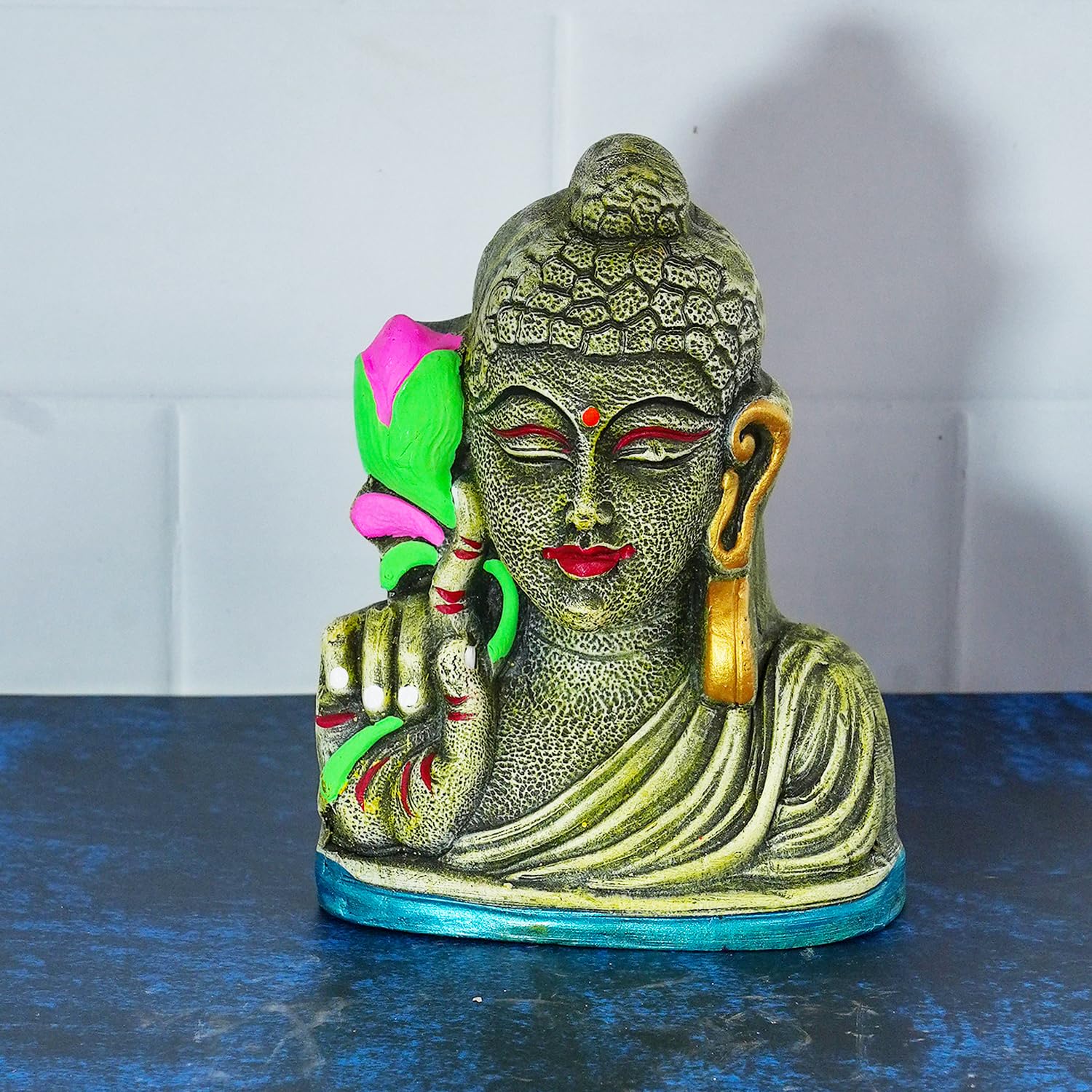 Clay Buddha Head Golu Doll 3