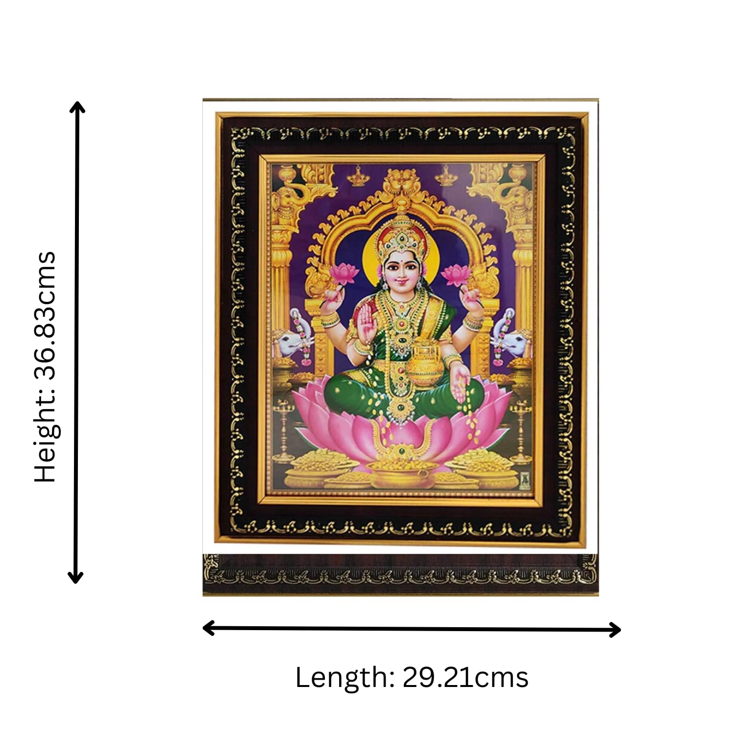Dhana Lakshmi Photo Frame for Wall Hanging and Pooja Room
