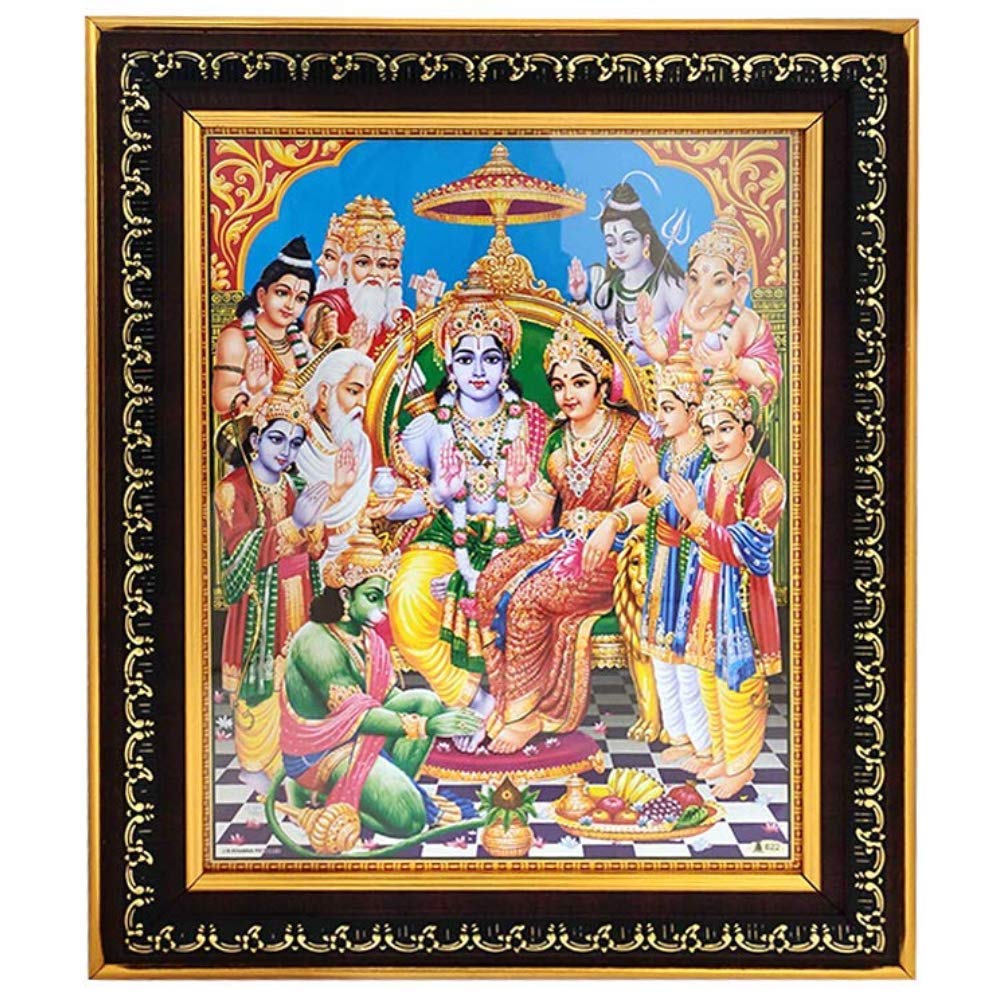 Fabric-Ram-Darbar-Photo-Frame-For-Wall-Hanging