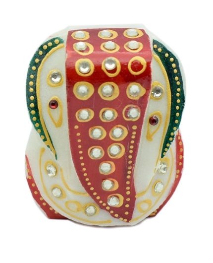 Ganesh on Mooshak Design Pooja Chowki