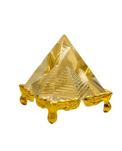 Golden Metal Pyramid