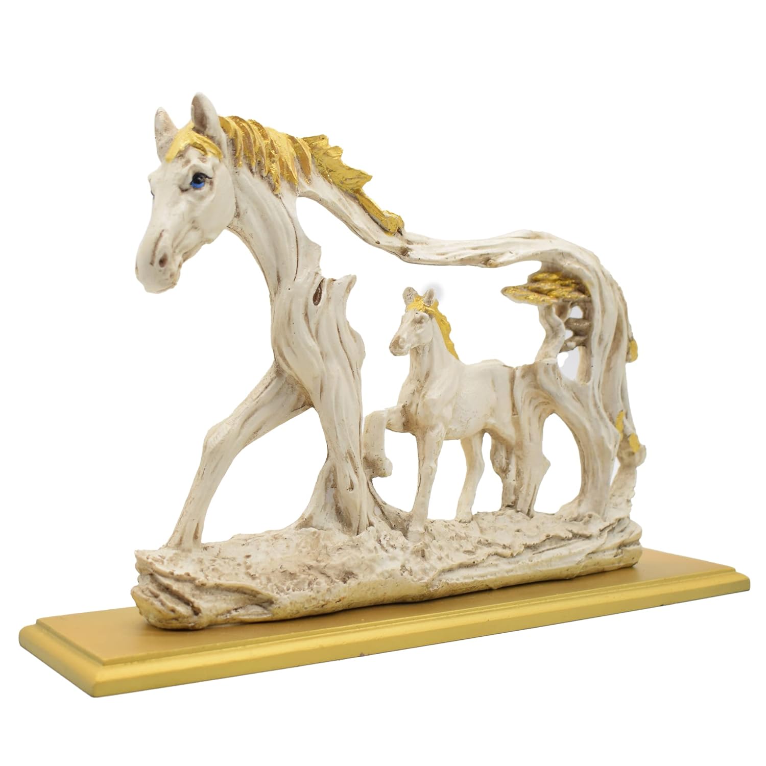 Horse Statue Showpiece with Baby Animal Figurine