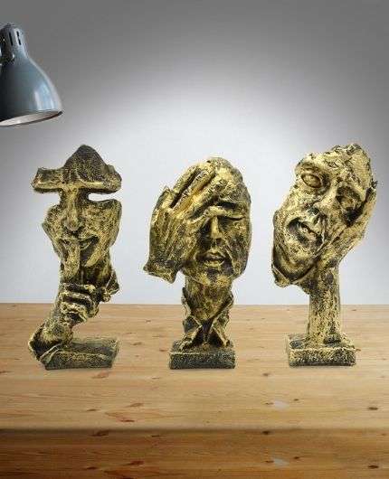 Human Face Sculpture Showpieces for Home Decor