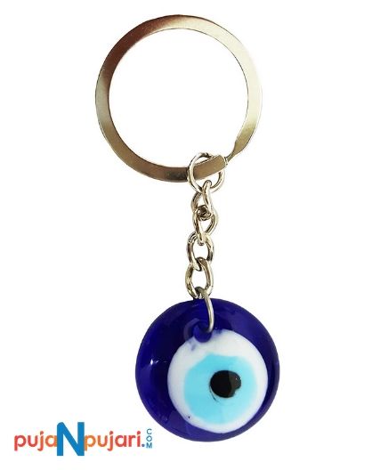 Evil Eye Round Keychain