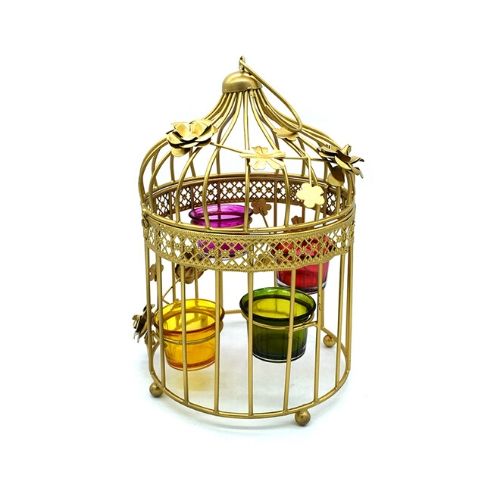 Metal Bird Cage TeaLight Candle Holder Hanging