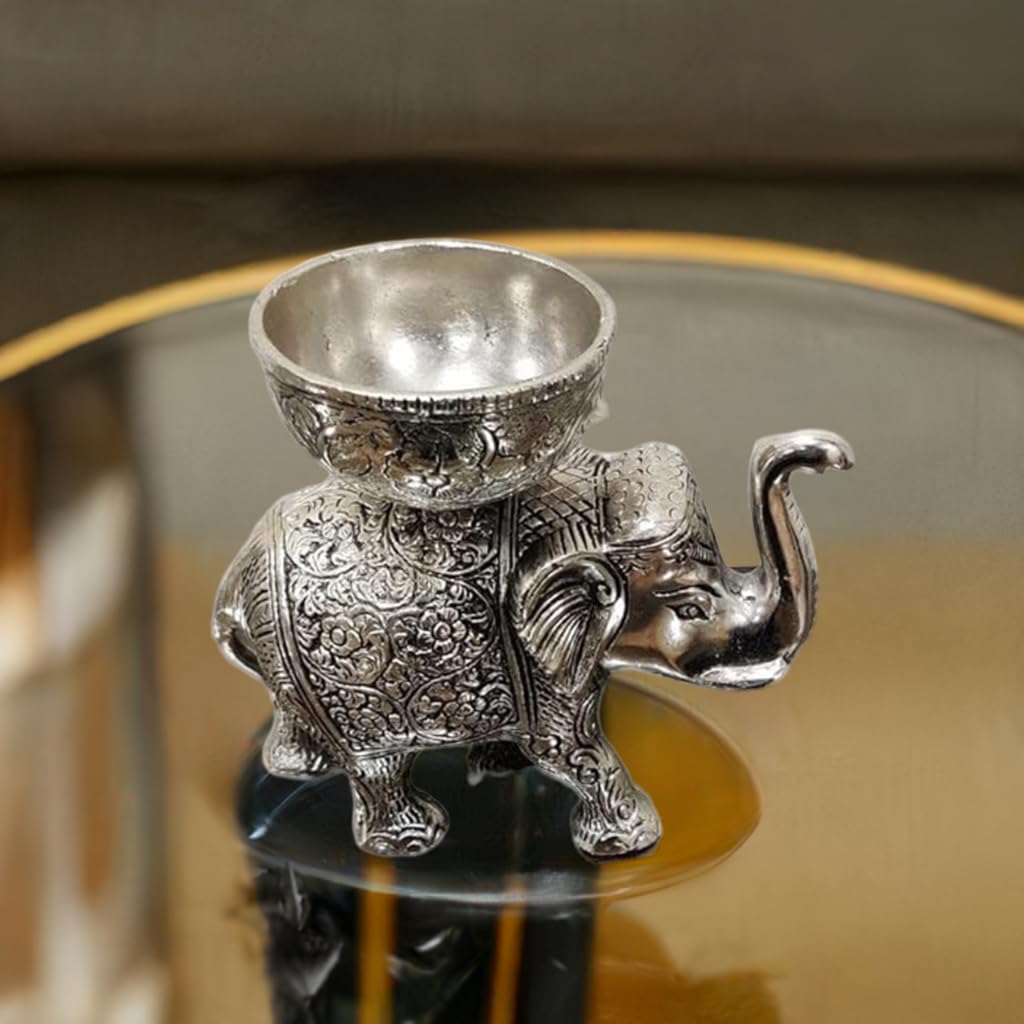 Metal-Elephant-Statue-Holder-Stand-Decorative