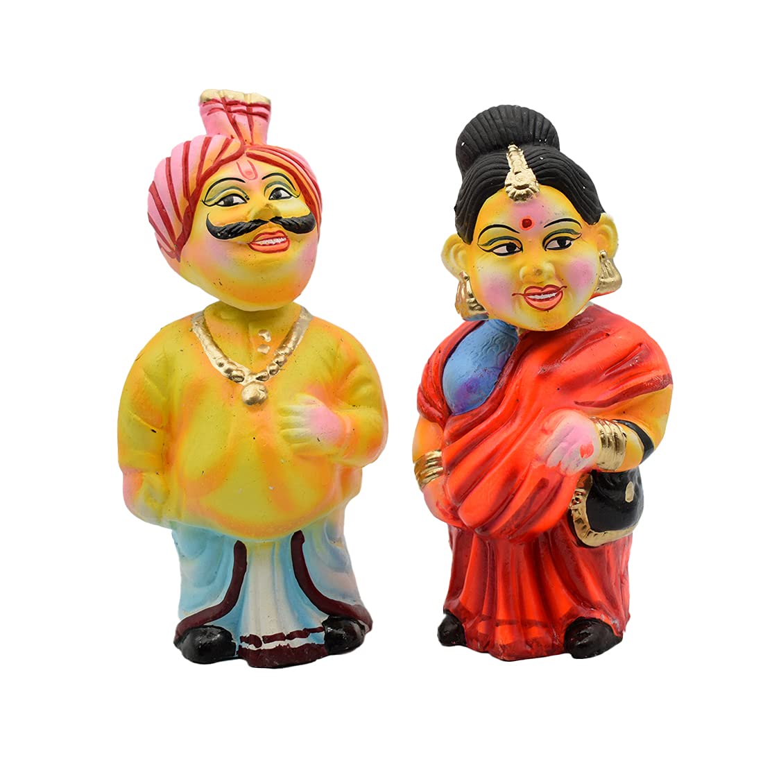 Modern Thatha Patti Clay Golu Dolls Set for Dasara