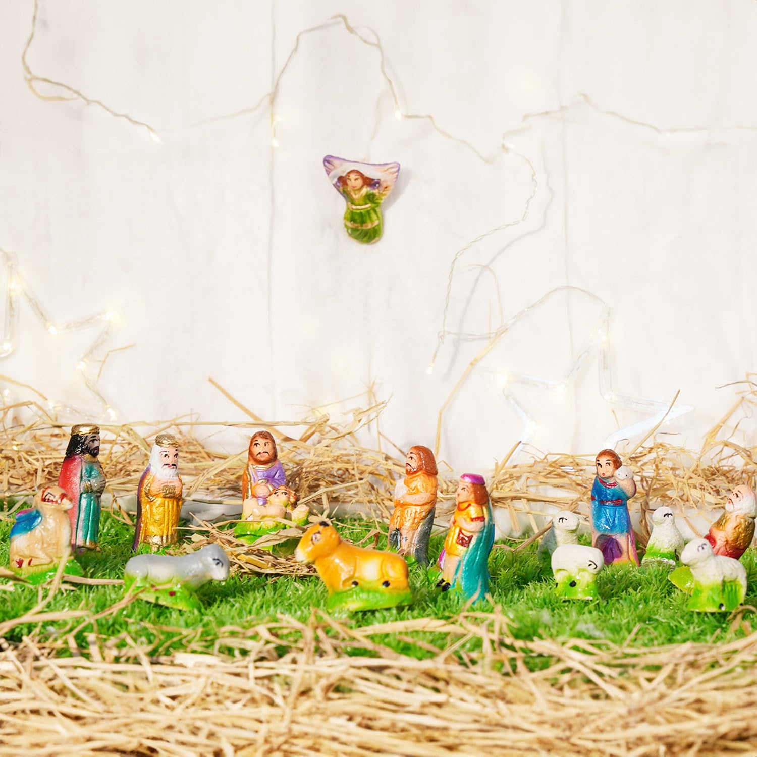 Plastic Christmas Nativity Crib Set 2