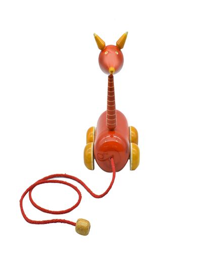 Pull Along Wooden Jiraffe Toy