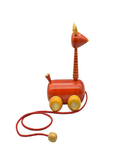 Pull Along Wooden Jiraffe Toy
