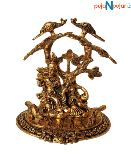 Radha Krishna Brass Idol