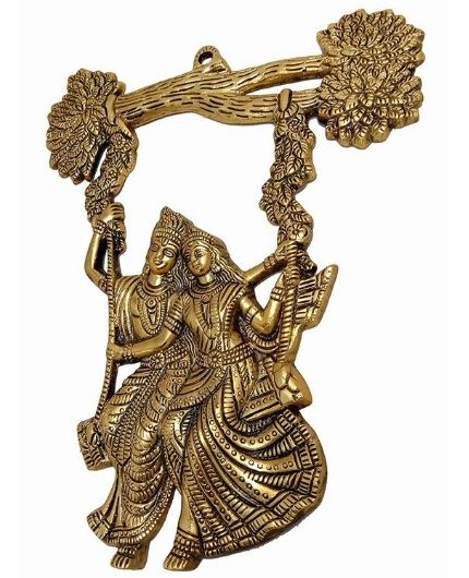 Radha Krishna Jhula Wall Hanging