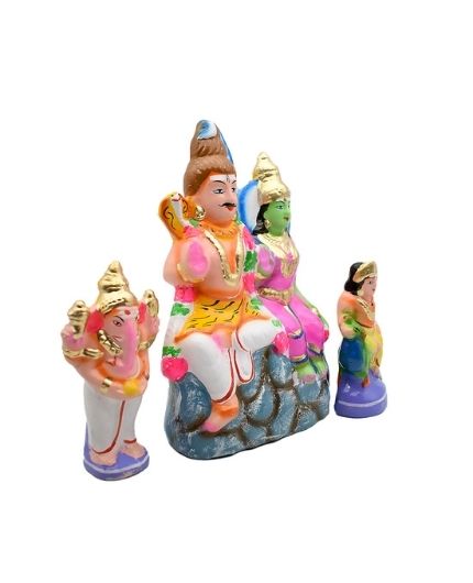 Shiva Family Parivar Kolu Bommai Set for Navaratri