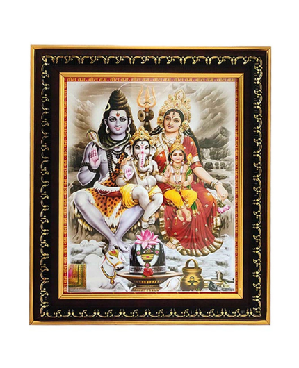 Shiva Parvathi Kuttumbam God Photo Frame