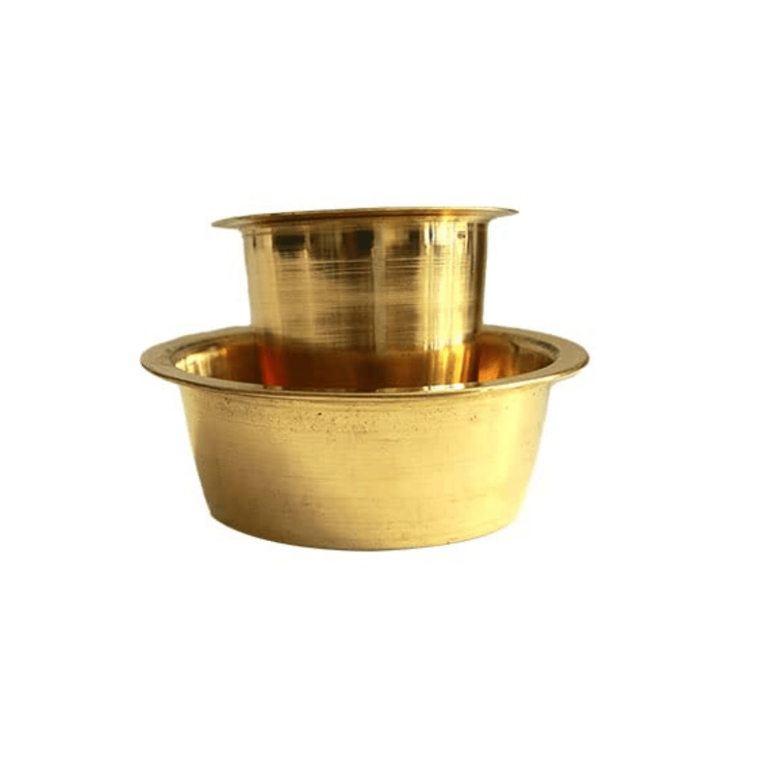 South Indian Coffee Brass Tumbler Cup Set
