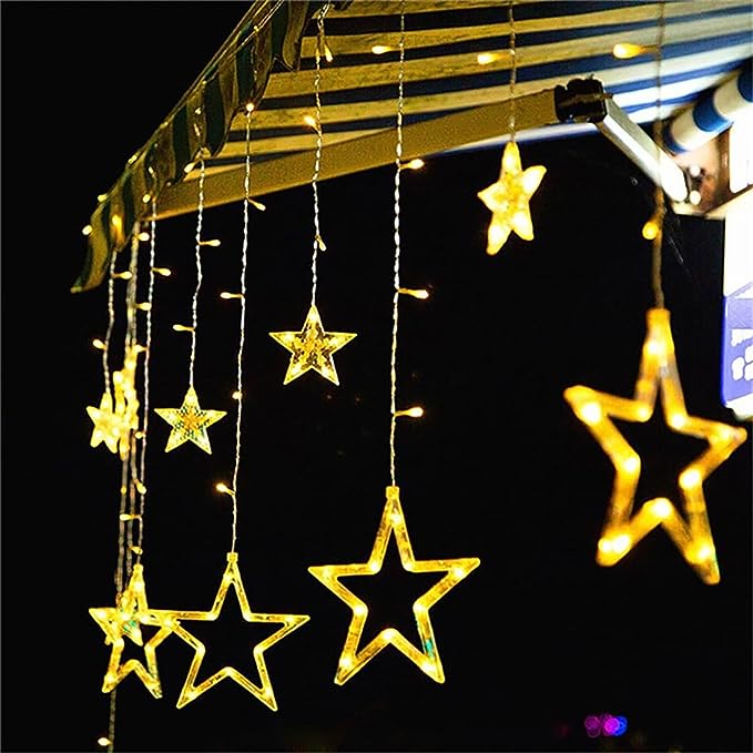 12 Stars 138 LED Curtain String Lights