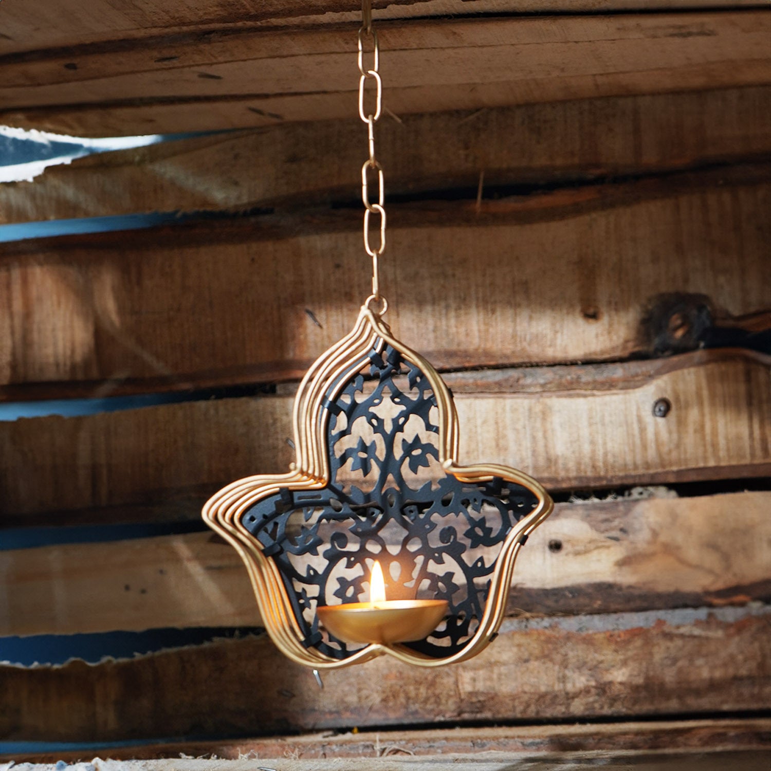 T light holder, Wall hanging candle holder for home decoration