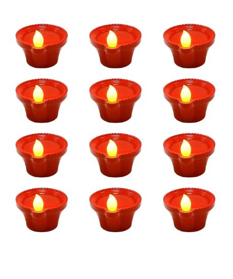 Led Diyas with Water Sensor Pack of 12