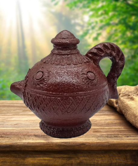 Clay Diya for Pooja Room Handmade Brown Mud Diya Deepam for Diwali Decoration