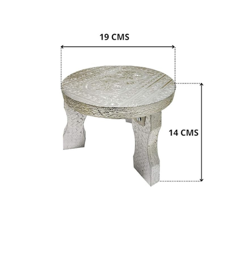 Silver Chowki for Puja