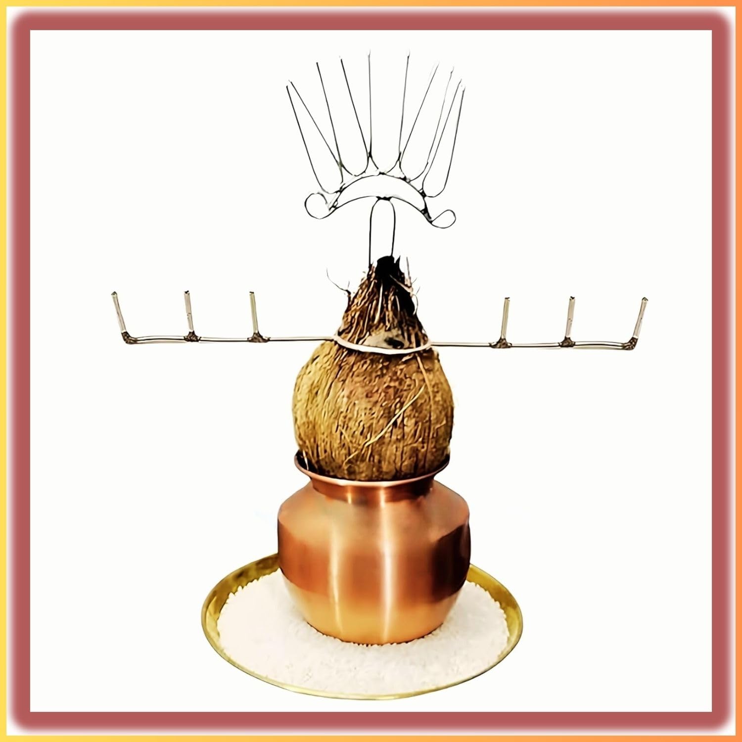 Varalakshmi Pooja Kalasam Decoration Sticks Combo - Lakshmi Pooja Kalasam Flower Stand Stick