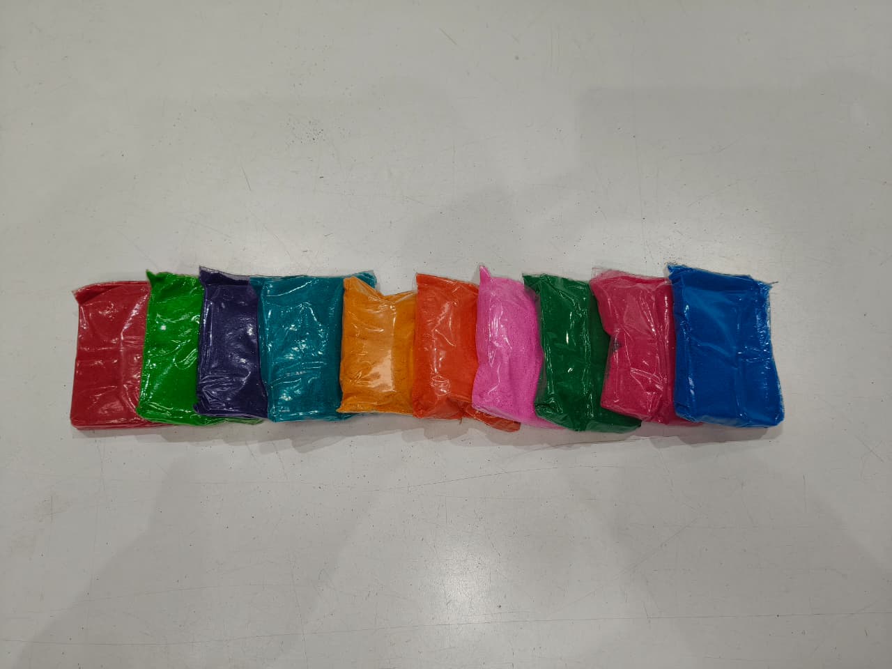 Sand Rangoli Colour Powder for Floor Decoration(10 Packets)